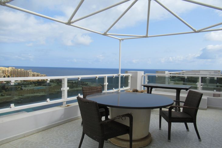 Property for Rent in Malta: St. Julians Seaview Penthouse - Malta Luxury Homes