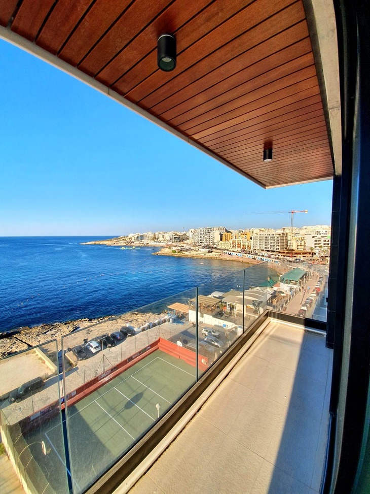 Property for Rent in Malta: Bugibba Sea view Apartment - Malta Luxury Homes